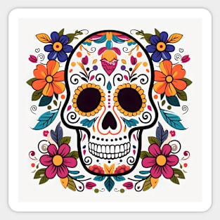 Day of the Dead Sugar Skull 16 Sticker